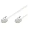 SANS Goobay 93067 Câble de Raccordement Modulaire, Blanc, 3m Longueur