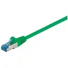 Wentronic Electronic Components Handels Goobay 93681 CAT 6a Câble de Liaison, S/FTP (PiMF), Vert, 1m Longueur