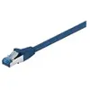 Wentronic Electronic Components Handels Goobay 93738 CAT 6a Câble de Liaison, S/FTP (PiMF), Bleu, 2m Longueur