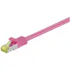 goobay RJ-45 CAT7 2m câble de réseau Magenta S/FTP (S-STP)