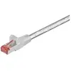 Goobay 92460 CAT 6 Câble de Liaison, S/FTP (PiMF), Transparent, 0.15m Longueur
