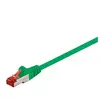 goobay Cat 6 Câble de Liaison, S/FTP (PiMF), Vert, 0.15m Longueur