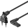Goobay Câble d'alimentation IEC-320/C7 coudé 5m Noir