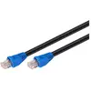 Goobay GENERIQUE Nom : Câble RJ45 étanche catégorie 6 U/UTP 75 m (Bleu et Noir)