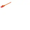 Wentronic goobay - Cordon de raccordement - RJ-45 (M) pour RJ-45 (M) - 1 m - UTP - CAT 6 - moulé, sans crochet - orange