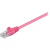 Goobay 95214 CAT 5e Câble de Liaison, U/UTP, Magenta, 0.5 m Longueur