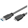 Wentronic 95026 - 1,8 m - usb a - Micro-USB b - Mâle/Mâle - Noir - Goobay
