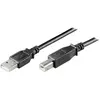Goobay 0.25m USB 2.0 A/B câble USB 0,25 m USB A USB B Noir