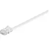 Wentronic Goobay 95151 CAT 6 Câble de Liaison Plat, U/UTP, Blanc, 1 m Longueur