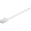 Goobay 95158 CAT 6 Câble de Liaison Plat, U/UTP, Blanc, 20 m Longueur
