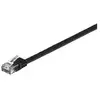 Wentronic goobay CAT6 U/UTP Flat 0.5m câble de réseau Noir 0,5 m U/UTP (UTP)