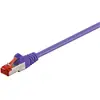 Wentronic goobay Cat 6-025 LC SSTP PIMF 0.25m câble de réseau Violet 0,25 m Cat6