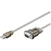 Goobay 95435 Convertisseur USB/RS232, Transparent, 1.5m Câble Longueur