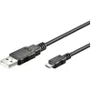 Goobay Câble USB - Wentronic 95735 - Noir - 30cm - Double blindage - Transfert de données