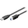 Goobay 96119 câble USB USB 3.2 Gen 1 (3.1 Gen 1) 5 m USB A USB B Noir