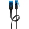 Cable Goobay 96312 Cat6a 1 m U/UTP RJ-45 plano negro