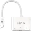 goobay 62104 Adaptateur USB-C Multiport HDMI, Alimentation Électrique, Blanc