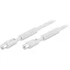 goobay Câble coaxial haute qualité mâle/femelle pour antenne TV (1.5 mètre)
