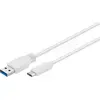 67188 - 1 m - usb c - usb a - 3.2 Gen 1 (3.1 Gen 1) - Mâle/Mâle - Blanc - Goobay