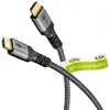 goobay 64992 goobay HDMI 2.0 Kabel 0,5 m grau, schwarz, 1 St.