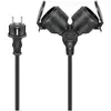 Goobay Câble Rallonge électrique double pour l'extérieur - 5 m - Noir