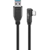 Goobay câble USB-C coudé à 90° vers USB-A 1.5 mètre (noir)
