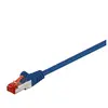 M-Cab Goobay 68270 CAT 6 Câble de Liaison, S/FTP (PiMF), Bleu, 5m Longueur de Câble