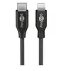 Goobay Câble de Données et de Charge USB-C / Lightning - 1m - Noir