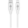goobay - Câble Lightning - 24 pin USB-C mâle pour Lightning mâle - 2 m - blanc