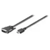 Goobay 50579 Câble DVI-D/HDMI, Nickelé, Noir, 1m Longueur de Câble