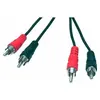 Goobay 50028 Câble de Connexion Stéréo 2 x Cinch, 1.5m Longueur de Câble