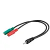 Goobay Câble Jack Stéréo 4 broches 3,5" vers 2 x Jack 3,5 Femelle 30 cm