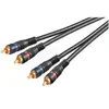 Goobay Wentronic Câble audio / vidéo (2x prise RCA à 2x prise RCA) 10 m (Import Allemagne)