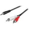 Goobay Câble Audio Jack 3,5mm vers 2xRCA Mâle/Mâle 10m Noir