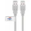Goobay 50796 Câble Hi-Speed USB 2.0, Gris, Type A, 2m Longueur