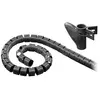 goobay Gaine de rangement - Générique - 2.5 m - Diamètre 20 mm - Couleur noire - Plastique