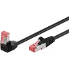 GOOBAY Câble Ethernet Cat6 1m surblindé noir 1x RJ45 coudé