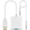 Goobay MicroConnect IC-51758 - Adaptateur convertisseur hdmi vers vga, couleur blanc