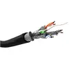 Goobay Câble Réseau LAN Mono Extérieur Cat 7 S/FTP 100 m (Noir)