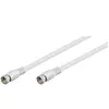 Goobay 11724 Câble de Raccordement SAT (<70 dB), Double Blindage, 2.5m Longueur