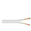 Bobine câble HP, OFC, 2x0.75mm², blanc, 10m