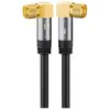 Goobay 70584 câble satellite avec fiche f coudée à 90° pour récepteur ...
