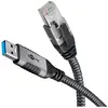 Goobay Câble Ethernet USB-A 3.0 vers RJ45 CAT 6 FTP - M/M - 7.5 m