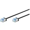 Goobay Câble RJ45 Slim Cat 6a U/FTP - 15 m - Noir