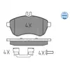 Meyle 025 243 0620/K1 Kit de plaquettes de frein, frein à disque