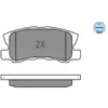 Kit de plaquettes de frein, frein à disque MEYLE-ORIGINAL Quality 0252358216