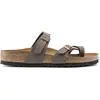 Birkenstock Femme Mayari Birko-Flor Nubuck Tongs, Moka, 36 Eu Uk