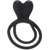 Merkloos / Sans marque Anneau Double Bunny Cock Ring