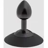 Malesation Plug Anal Ventouse en Aluminium Alu-Plug Noir Small