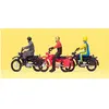 Figurine Motard  - Preiser Figurines pour trains  - PR10081 
